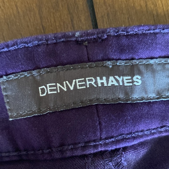 DENVER HAYES Skinny ‘Mia’ Purple Jeggings Size 8 - Picture 2 of 8